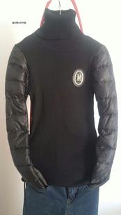 子打底衫 羽绒棉袖 女冬 打底毛衫 配马甲加厚羽绒袖