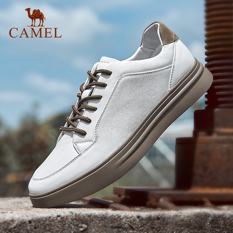 秋季男皮鞋骆驼时尚韩版