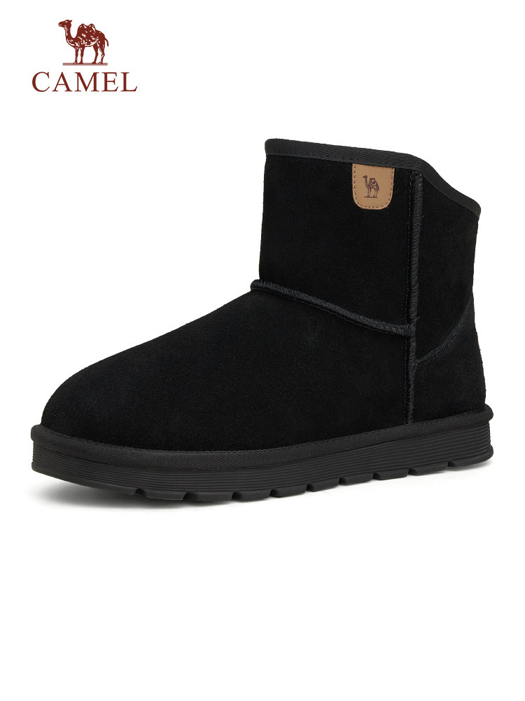 CAMEL 2024 WINTER NEW SNOW BOOTS MENS FLEECE THICKENED WARM SNOW BOOTS NORTHEAST ANTI SLIP COLD COTTON SHOES