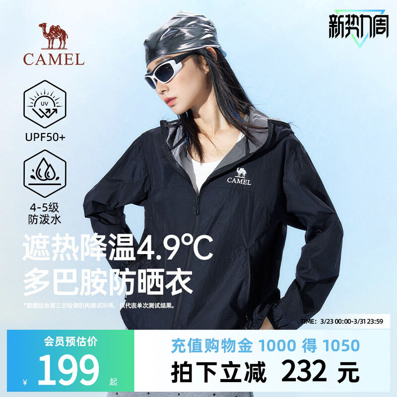 骆驼防晒衣2026女装春夏新款upf50+户外透气速干防紫外线骑行外套