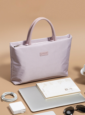 笔记本电脑包女款14寸通勤手提适用苹果macbookair15ipad华为matebook14联想小新pro16戴尔Neo13小米15.6内胆