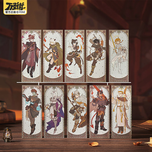 非人哉官方店万圣街异界奇遇系列镭射票盲盒逆向银卡收藏周边卡牌