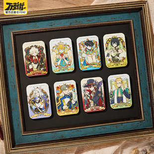 非人哉官方店万圣街框景之内系列马口铁徽章卡通夜光吧唧盲盒