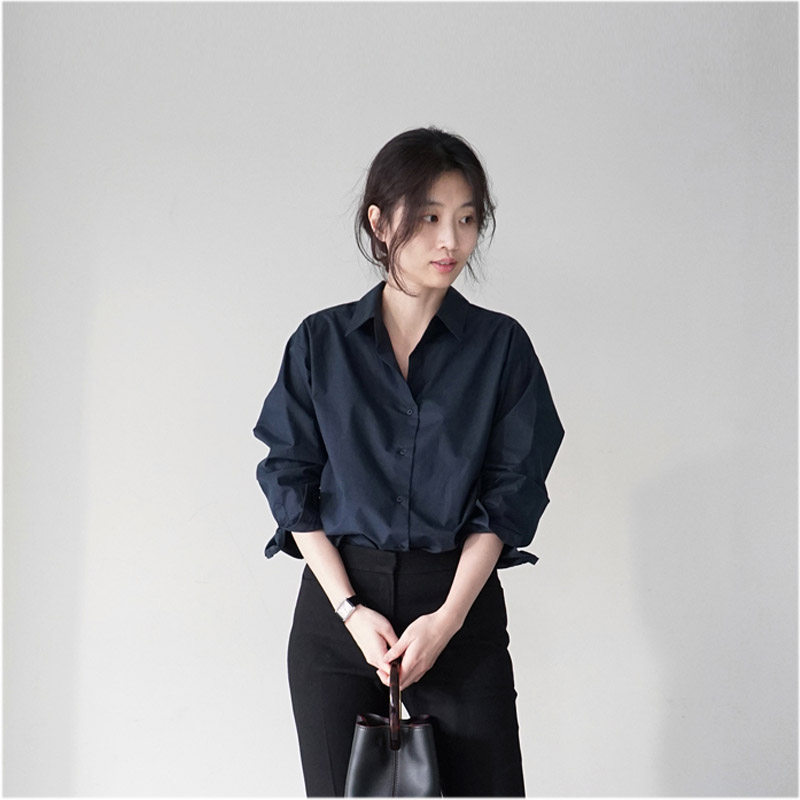 襯衫女設計感小衆韓版東大門上衣2020冷淡風純棉寬松洋氣複古港味在類目 女裝/女士精品, 襯衫中 - 來自Buy2taobao.com提供專業的淘寶代購服務