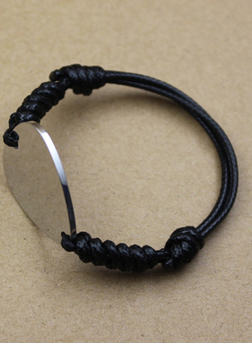 吉他拨片手链刻字定制电摇滚朋克配件缝纫机同款可弹奏金属拨弦片