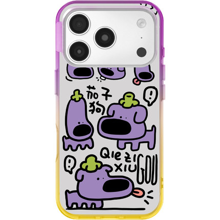 可爱卡通iPhone手机壳贝贝渐变彩色磁吸壳萌系少女保护套