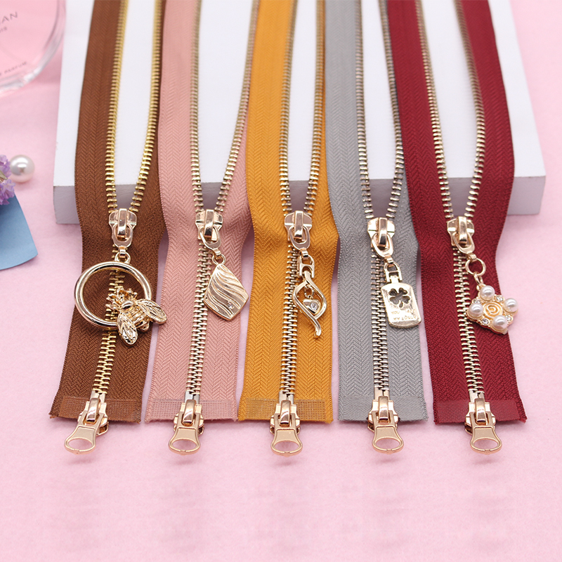 秒热卖双开尾 5号金属双头拉链双向拉锁长款羽绒服棉衣服拉链超长