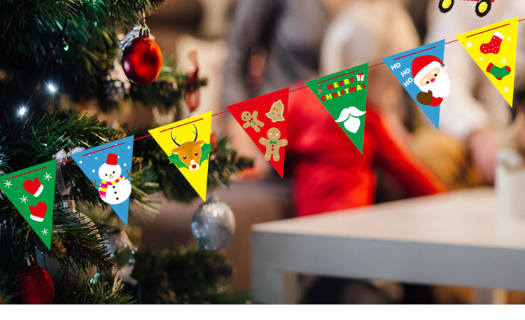 圣诞节吊旗子挂旗装饰