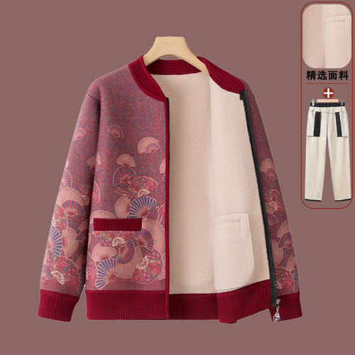 中老年女装妈妈冬装外套