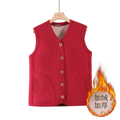 中老年女装马甲开衫外套