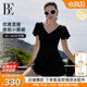BE范德安2026爆款 显瘦遮肚高级感度假游泳衣 小黑裙连体泳衣女大码