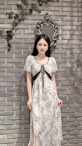 MAXRIENY 国内专柜正品2024夏款连衣裙MC85DR263