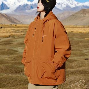 面包与好天气户外防水90白鸭绒连帽羽绒服男女款宽松保暖旅行外套