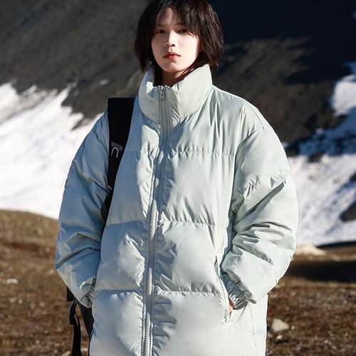 三防特氟龙立领基础款加厚羽绒服