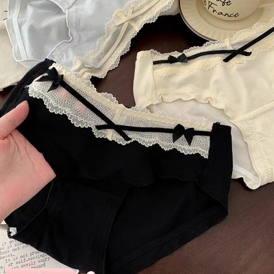 士低腰大码日系甜美全棉裆内裤女