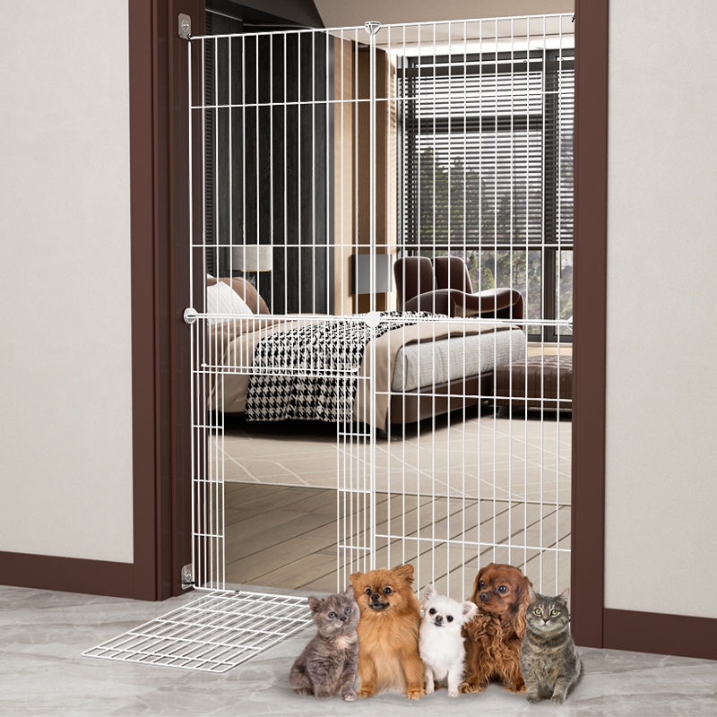 防猫门栏宠物栅栏防狗围栏室内卧室阳台楼梯栏杆加高挡猫隔离网