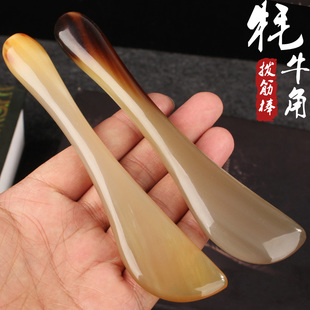 牛角拨筋棒眼颈面部刮痧刮脸美容通用点穴排毒淋巴按摩板拔经络女