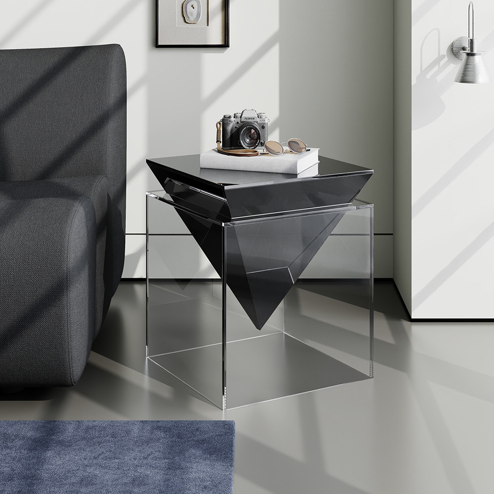 亚克力沙发边几轻奢茶几意式极简客厅艺术角几设计师高级床头柜,住宅家具,角几/边几,淘宝优惠券,粉丝福利购,淘宝优惠卷