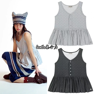 已订 coyseio 26春夏新款 复古风碎花荷叶边无袖吊带背心上衣T恤