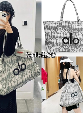 alo yoga 25宁艺卓欧阳娜娜同款健身包瑜伽包单肩帆布包购物袋