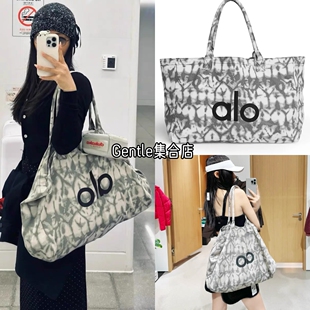 alo yoga 25宁艺卓欧阳娜娜同款健身包瑜伽包单肩帆布包购物袋