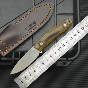 意大利新款钢师一体小刀M390粉末钢锋利超快小直刀手把肉小刀