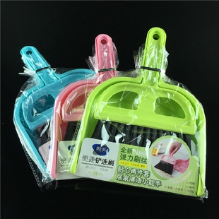 顺美创意迷你小扫把小簸箕桌面清洁套装家用阳台玻璃键盘刷子