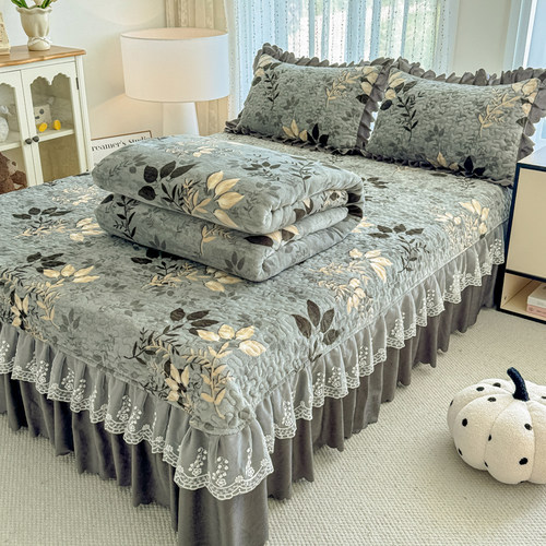 2025秋冬加厚保暖牛奶绒床盖