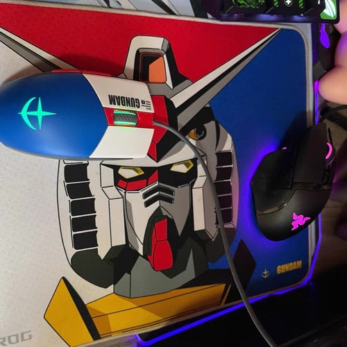 ROG玩家国度泰毯Mini高达联名限定款有无线顺滑游戏桌搭鼠标垫布