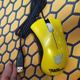 Razer雷蛇炼狱蝰蛇3500DPI联名变形金刚大黄蜂限定款有线游戏鼠标