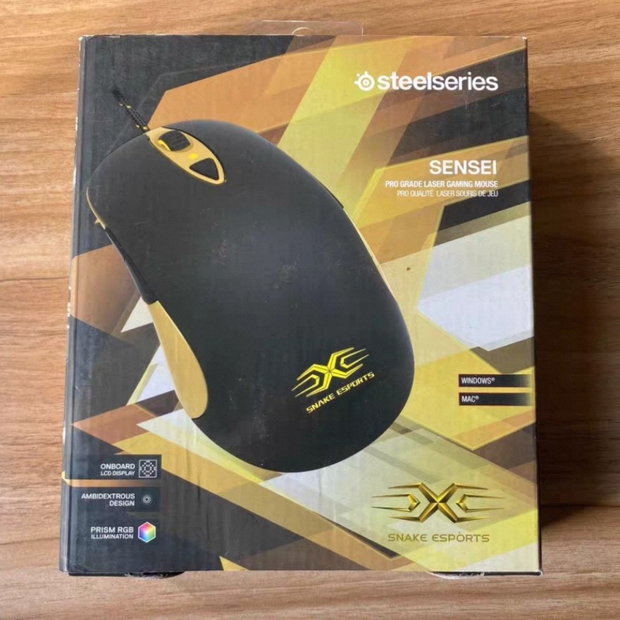 赛睿Steelseries 老款Sensei Snake战队联名有线游戏电竞游戏鼠标