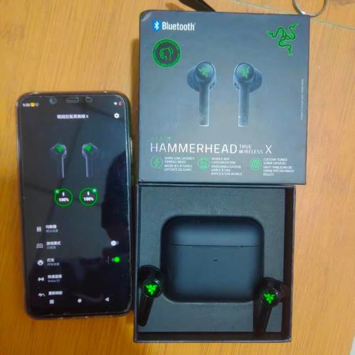 Razer/雷蛇战锤狂鲨真无线极速版X蓝牙入耳式运动游戏电竞RGB耳机