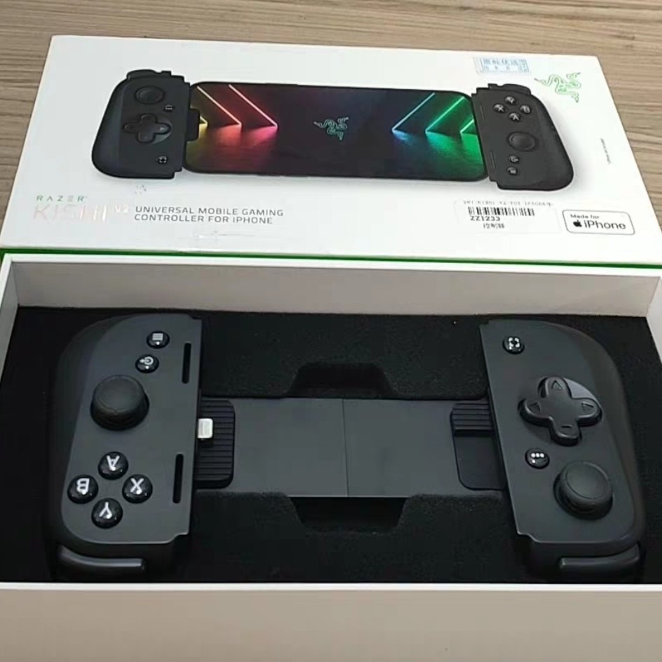 Razer雷蛇Kishi V2手机游行手柄USB Type-C/安卓适格斗游戏控制器