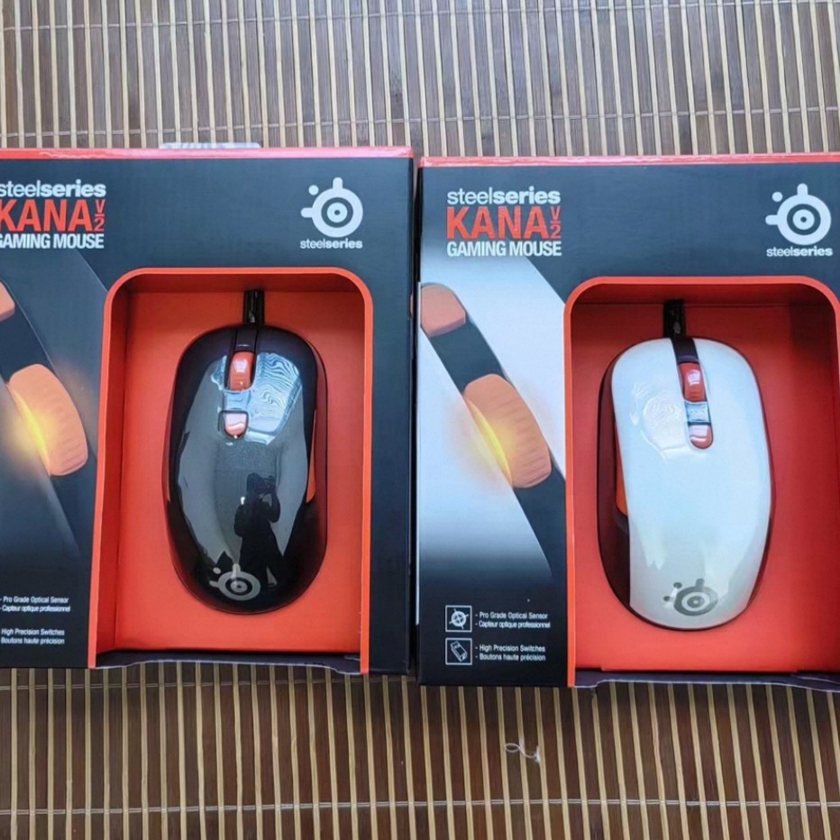 赛睿Steelseries KANA V2有线游戏黑白色电竞FPS游戏绝版限定鼠标