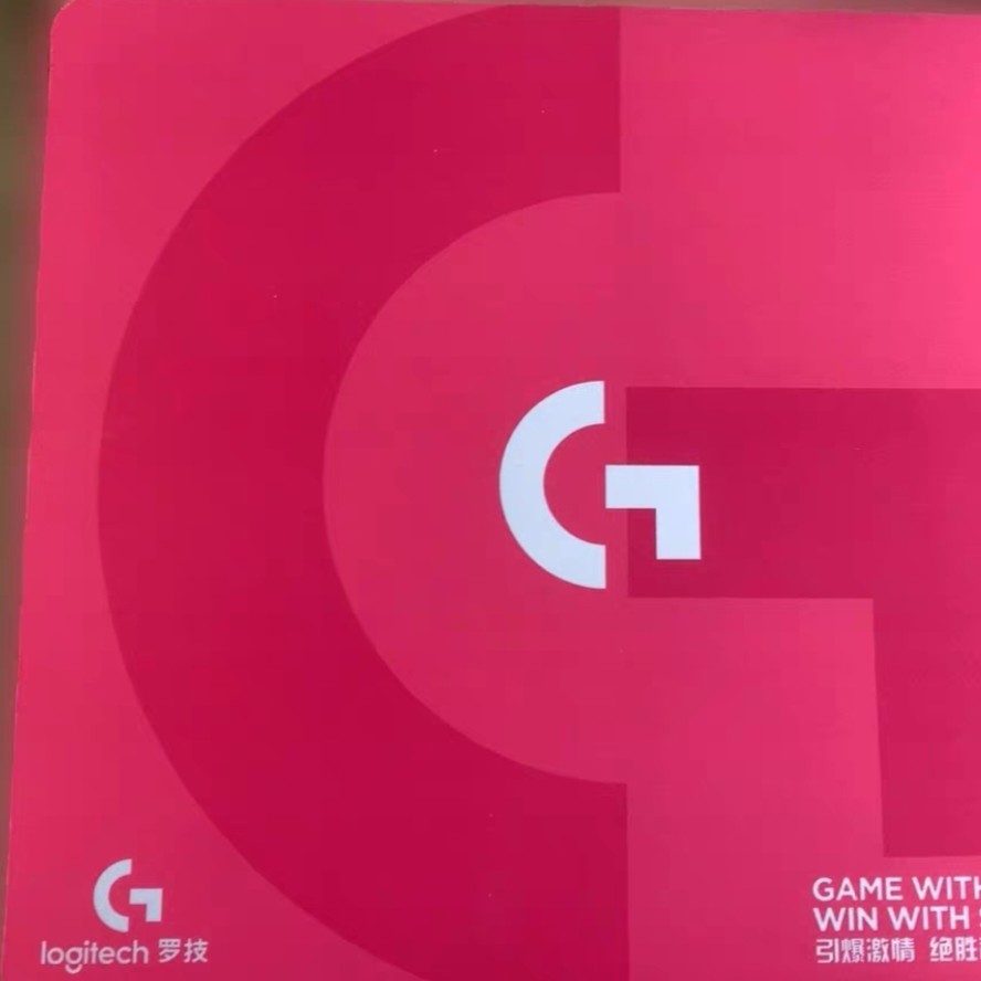 原装全新Logitech罗技粉色经典游戏电竞FPS顺滑鼠标垫桌布中号