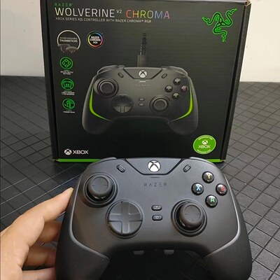 Razer雷蛇幻影战狼V2RGB幻彩版PC电脑电视游戏适用于XBOX黑色手柄