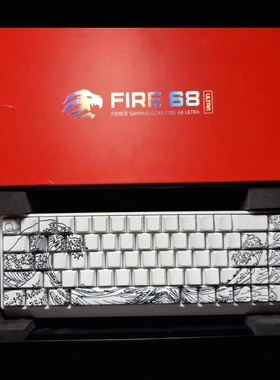 美加狮FIRE 68 ULTRA磁轴键盘限定版联名浮世绘主题游戏电竞键盘