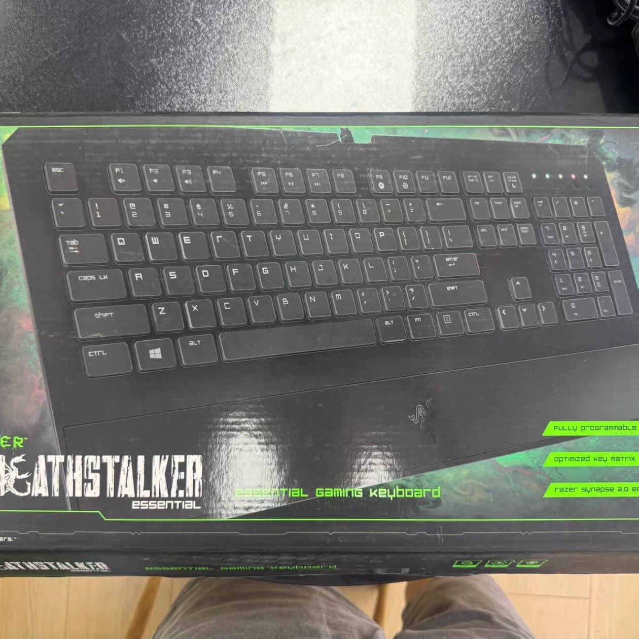 Razer雷蛇噬魂金蝎Deathstalker 2014有线游戏幻彩电竞机械键盘