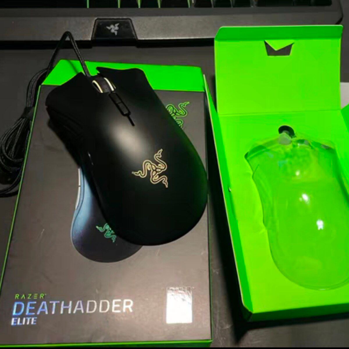 雷蛇Razer炼狱蝰蛇精英版有线RGB人体工学电竞游戏鼠标