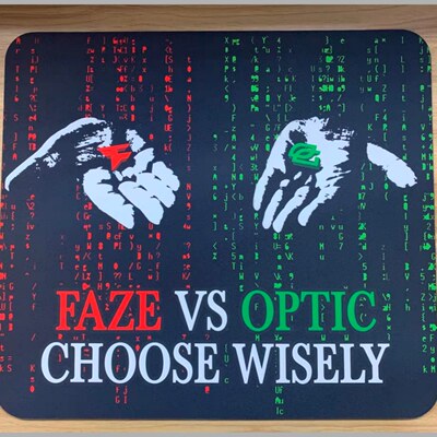 Faze Clan银河战舰 X Optic 火影忍者联名限量游戏鼠标垫