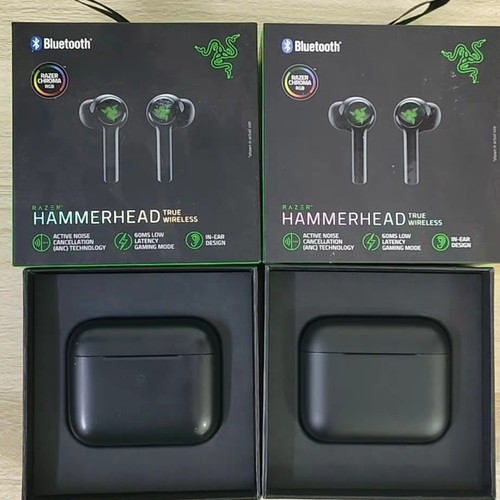 Razer雷蛇战锤狂鲨真无线二代蓝牙入耳式音乐运动游戏耳机幻彩版