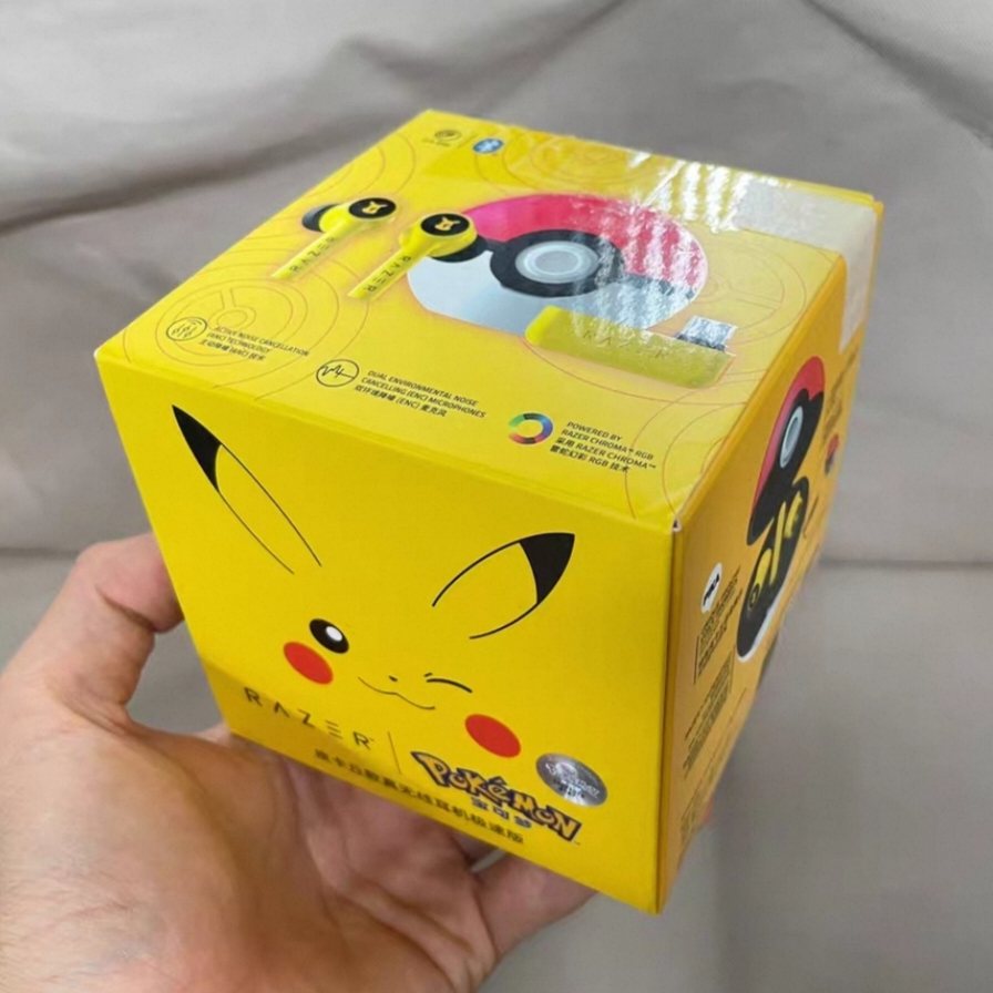 Razer雷蛇战锤狂鲨真无线降噪蓝牙2.4耳机联名宝可梦皮卡丘二代