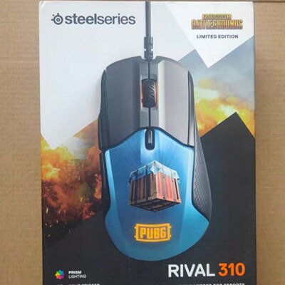 赛睿SteelSeries RIVAL310 PUBG绝地求生联名限定款有线游戏鼠标