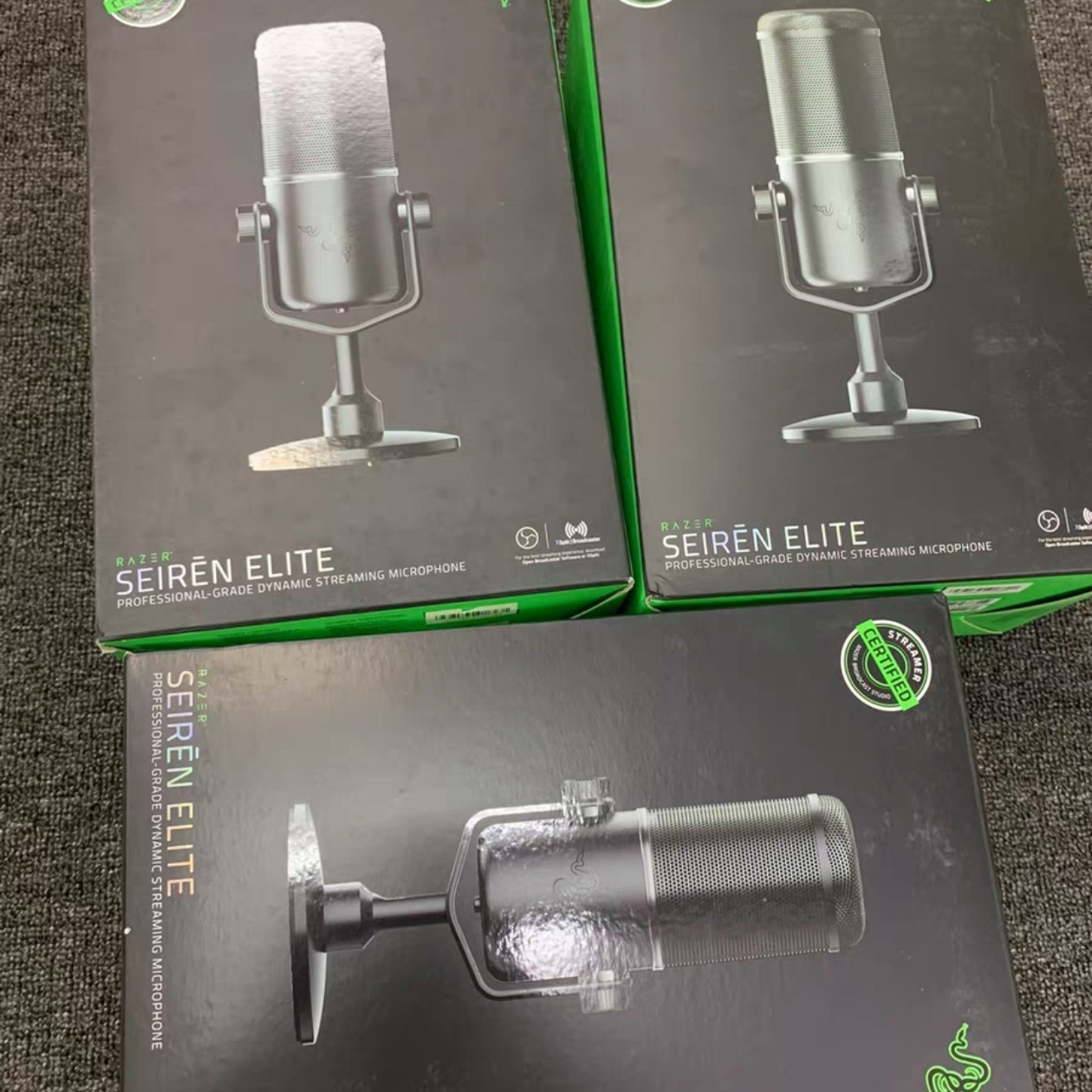 魔音海妖Seiren精英版LITE麦克风专业级超心形拾音直播麦克风话筒