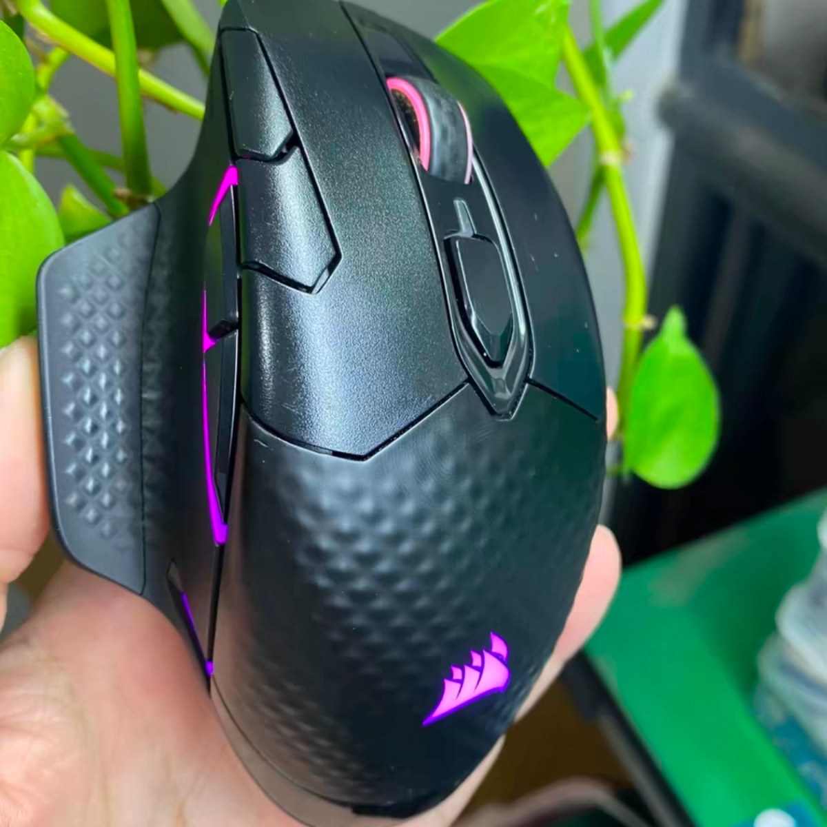 海盗船暗影DARK CORE RGB PRO SE无线电竞游戏鼠标可无线充电