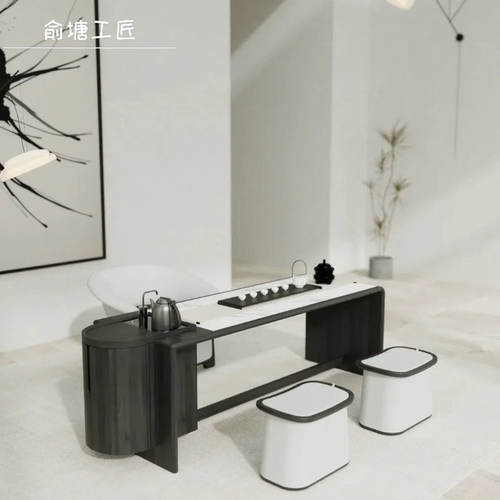 家用客厅新中式禅意实木茶几俞塘
