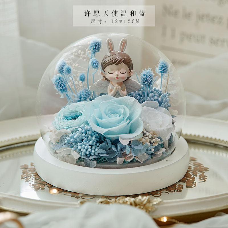 永生花礼盒玫瑰熊饰品闺蜜结婚