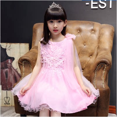 小学生夏季公主裙大儿童装十雪纺11周岁12女孩穿的连衣裙子5