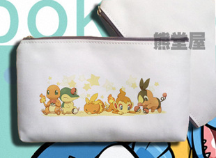 手机手拿包笔袋零钱包化妆包口袋妖怪小火龙小火猴火雉鸡火球鼠
