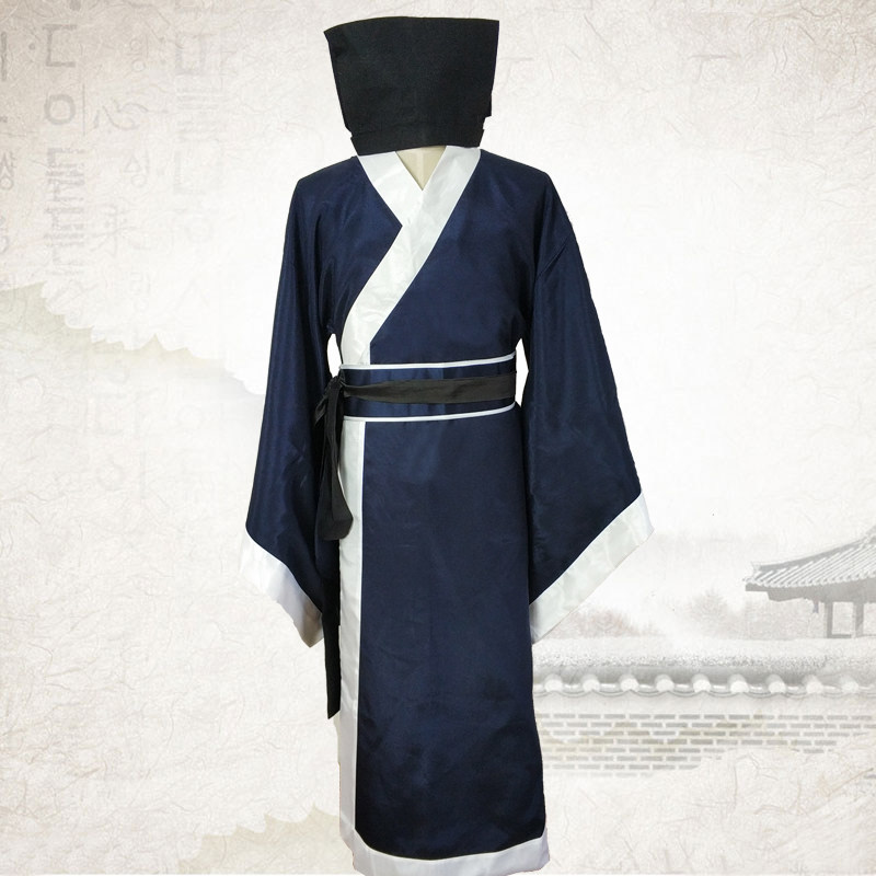 棉麻书生文人秀才古代衣服